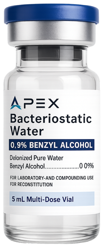 Product card transparent render for Bacteriostatic Water